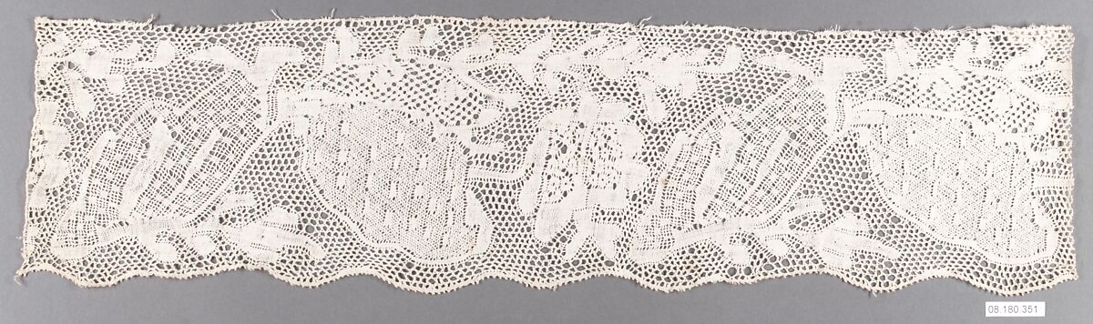 Piece, Bobbin lace, German 