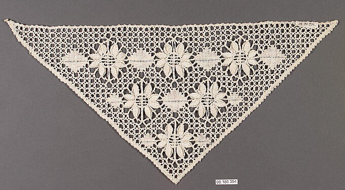 Piece, Bobbin lace, German 