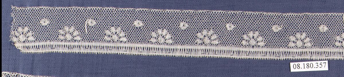 Piece, Bobbin lace, German, Saxony