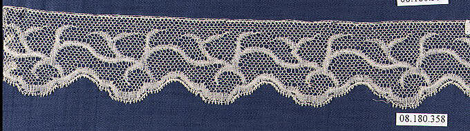 Piece, Bobbin lace, German, Saxony 