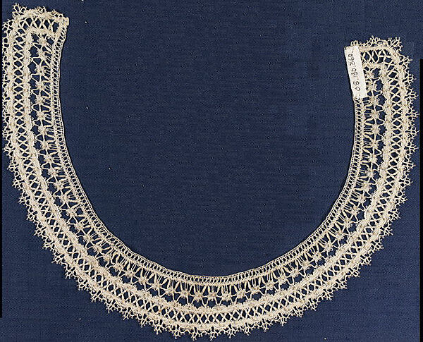 Collar, Bobbin lace, German, Saxony 