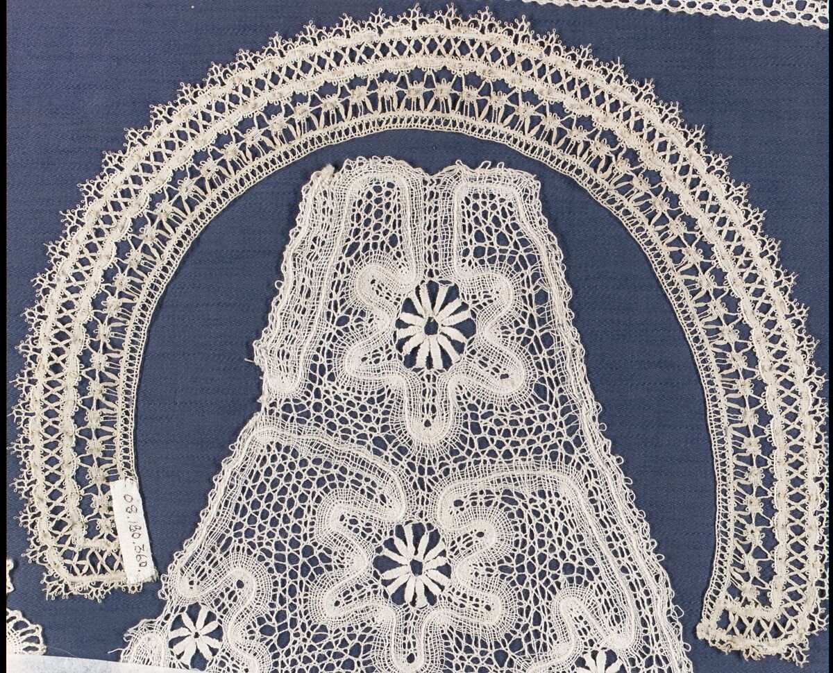 Collar, Bobbin lace, German, Saxony