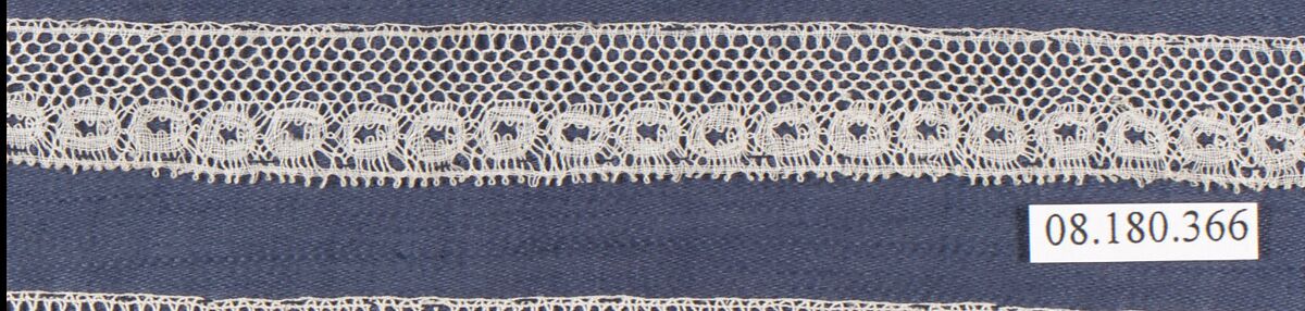 Piece, Bobbin lace, German, Saxony
