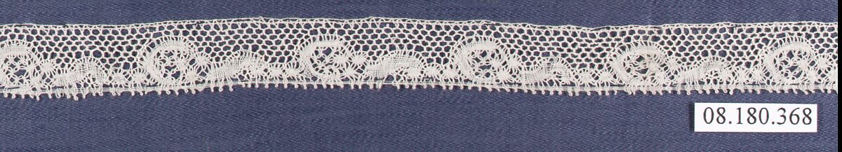 Piece, Bobbin lace, German, Saxony