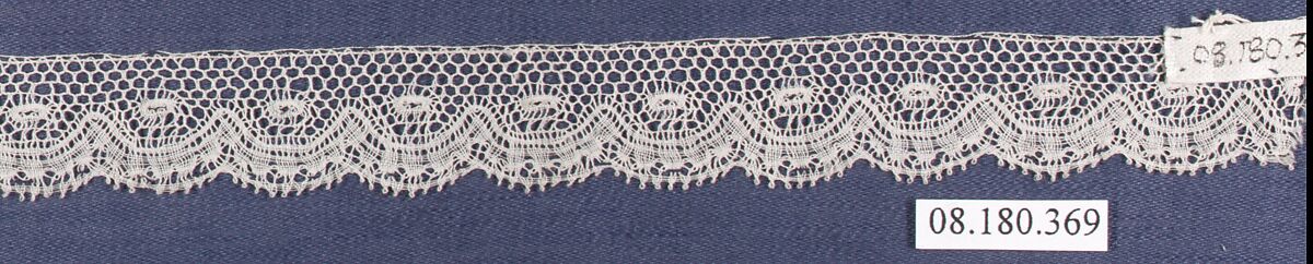 Piece, Bobbin lace, German, Saxony