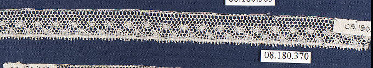 Piece, Bobbin lace, German, Saxony 