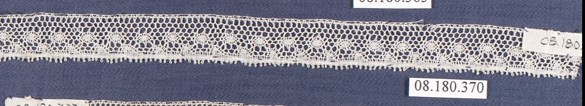 Piece, Bobbin lace, German, Saxony