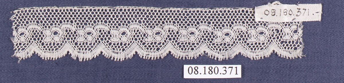 Piece, Bobbin lace, German, Saxony