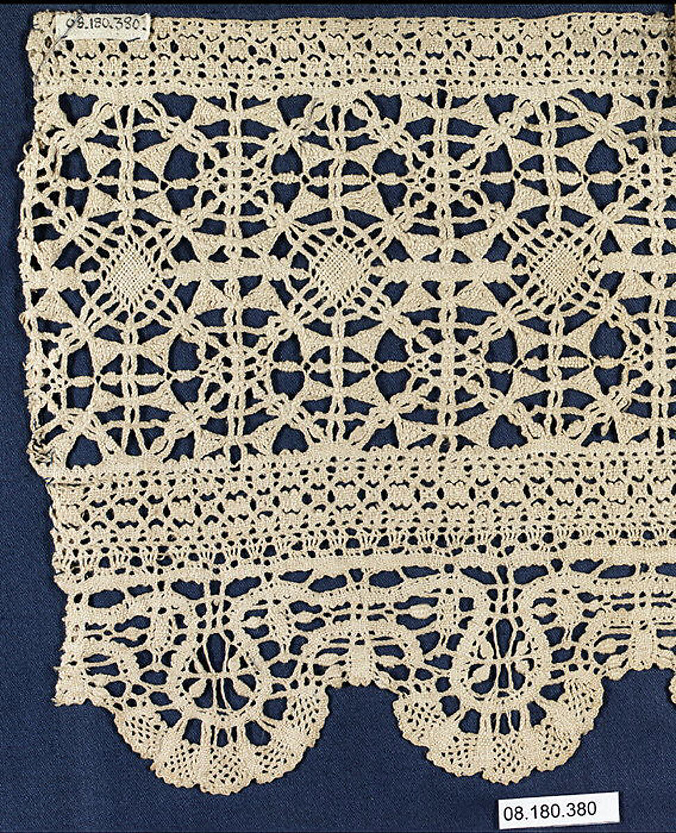 Piece, Bobbin lace, Greek 