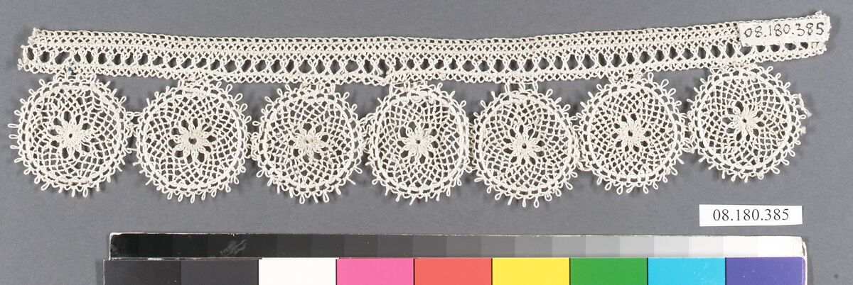Fragment, Embroidered net, Greek, Athens