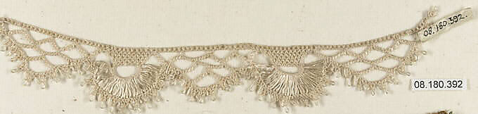 Fragment, Needle lace, Greek, Athens 