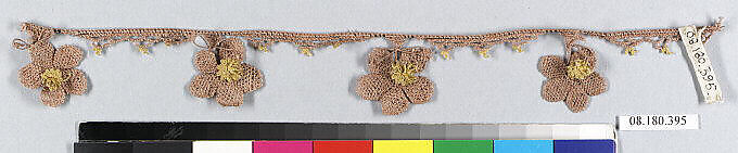 Fragment, Needle lace, Greek, Athens 