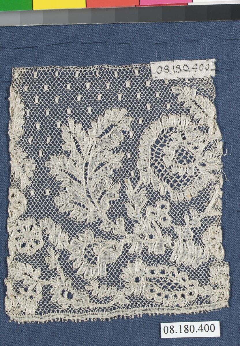 Fragment, Bobbin lace, Dutch, Turnhout or Sint-Truiden (Saint Trond)