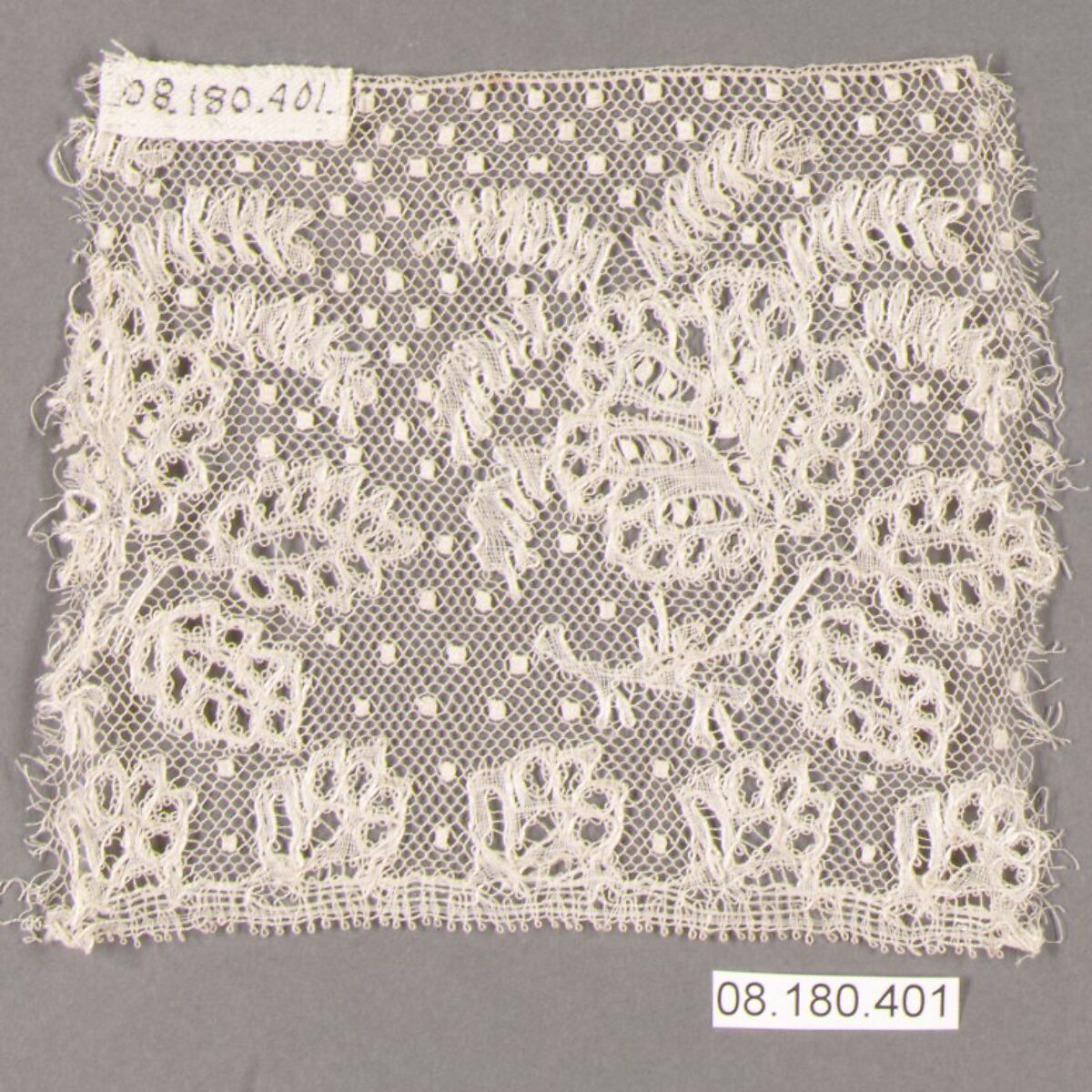Fragment, Bobbin lace, Dutch, Lille
