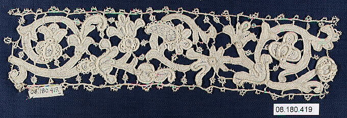 Fragment, Needle lace, Irish 