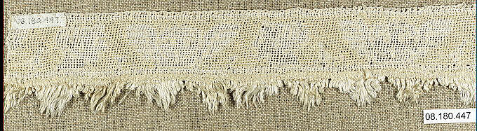 Border, Embroidered net, buratto, silk, Italian 