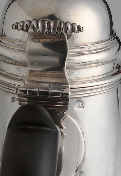 Coffeepot, Marked by H. M., Silver, American