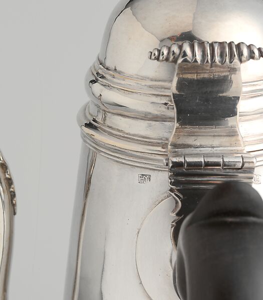 Coffeepot, Marked by H. M., Silver, American