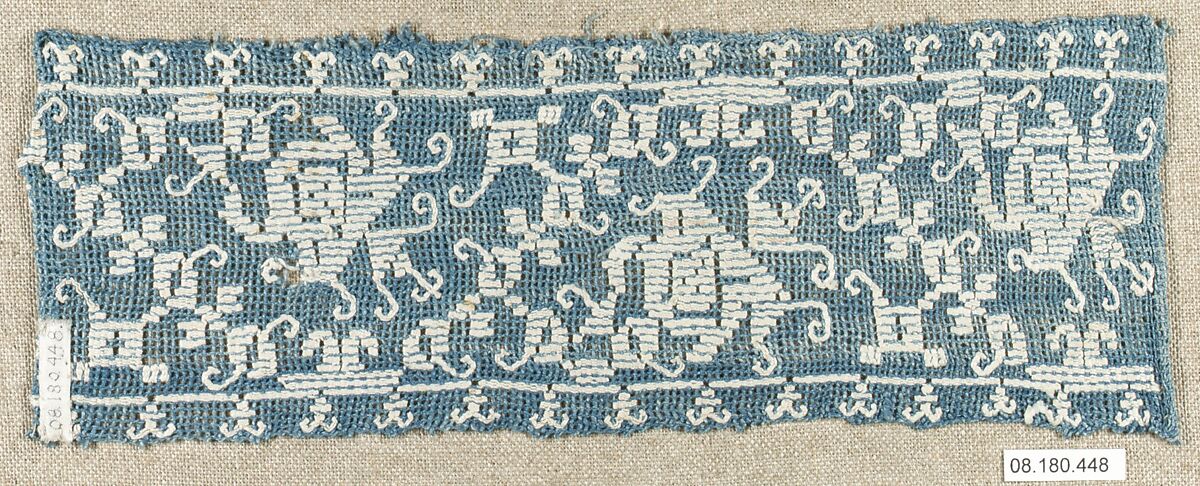 Border, Embroidered net, buratto, punto à rammendo, Italian