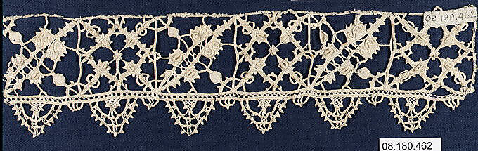 Band, Needle lace, Italian, Siena 