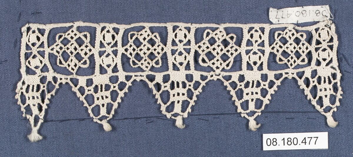 Border, Needle lace, punto avorio, Italian