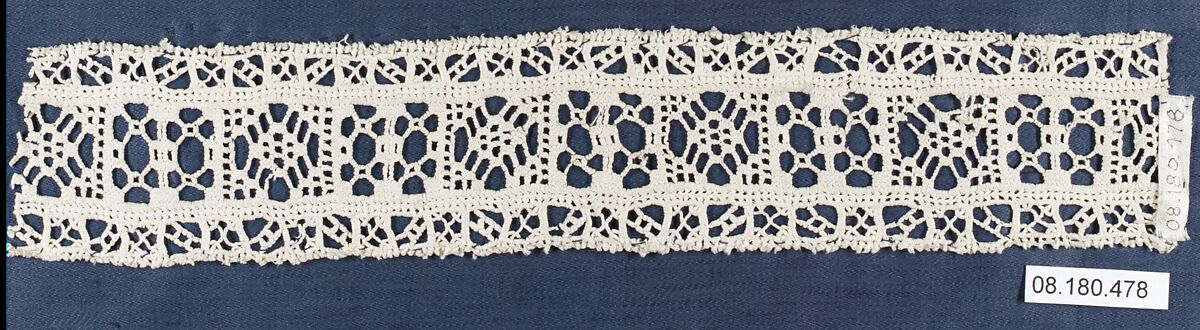 Band, Needle lace, punto avorio, Italian