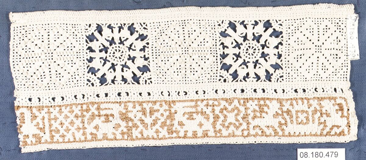 Border, Needle lace, punto avorio, reticella, embroidery, Italian