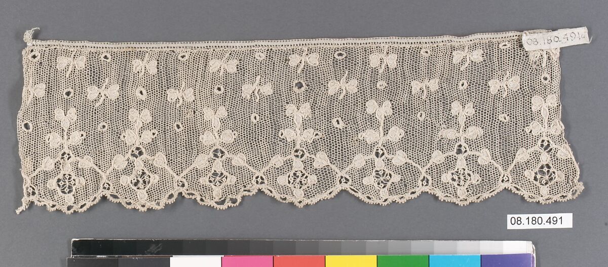 Fragment, Needle lace, Italian, Burano