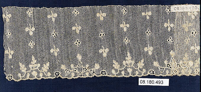 Fragment, Needle lace, Italian, Burano 