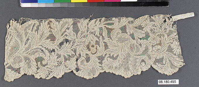 Fragment, Needle lace, Italian 