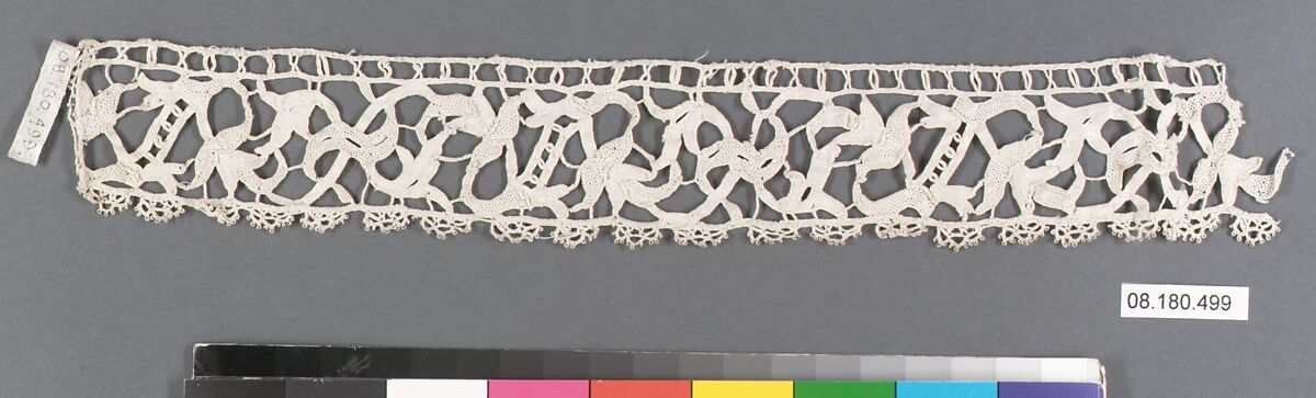 Fragment, Needle lace, punto in aria, Italian