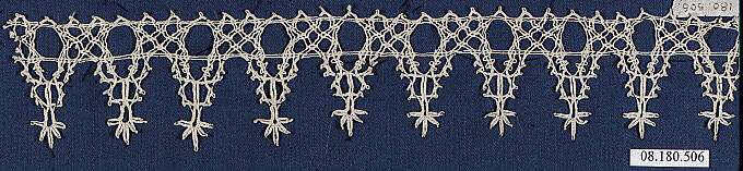 Fragment, Bobbin lace, Italian 