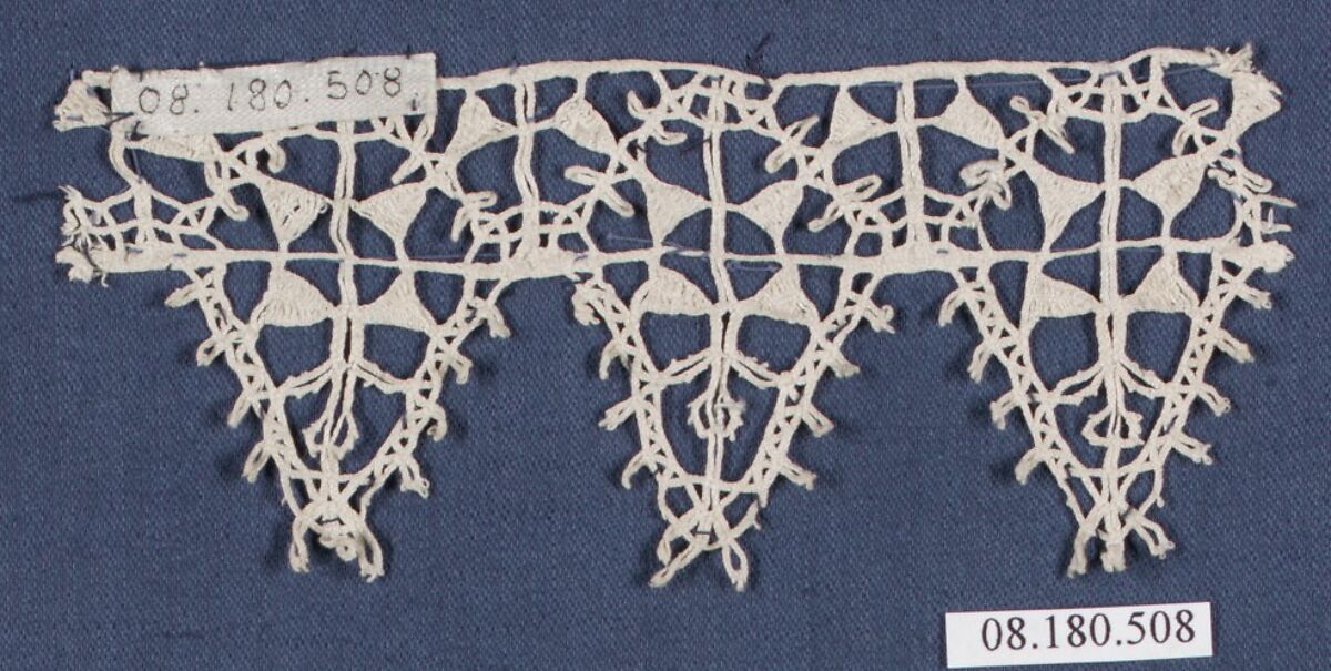 Fragment, Bobbin lace, Italian