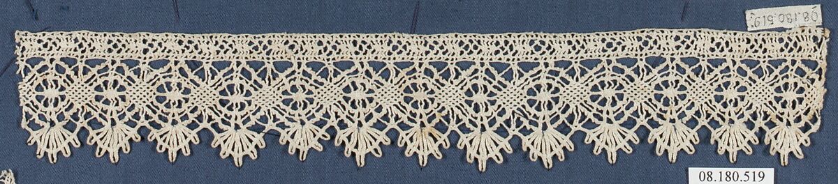 Piece, Bobbin lace, Italian, Rome