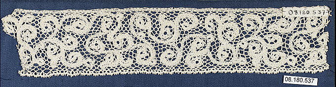 Piece, Bobbin lace, Italian 