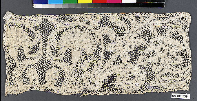Piece, Bobbin lace, Italian 