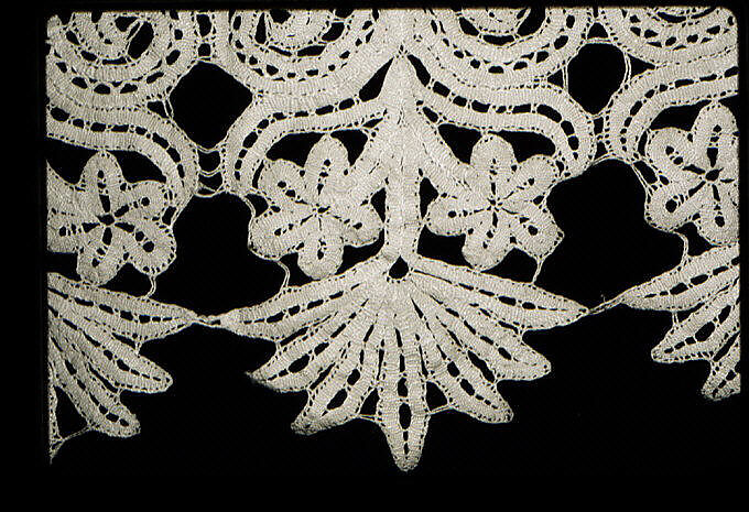 Fragment, Bobbin lace, Italian
