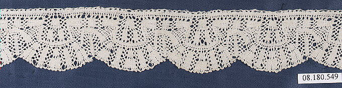 Fragment, Bobbin lace, Italian, possibly Milan 