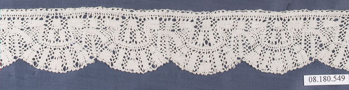 Fragment, Bobbin lace, Italian, possibly Milan
