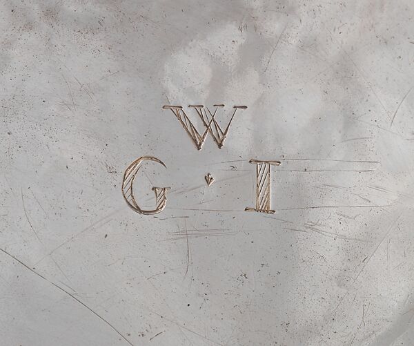 Coffeepot, Marked by I. P., Silver, American