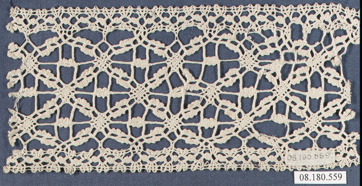 Fragment, Bobbin lace, Italian