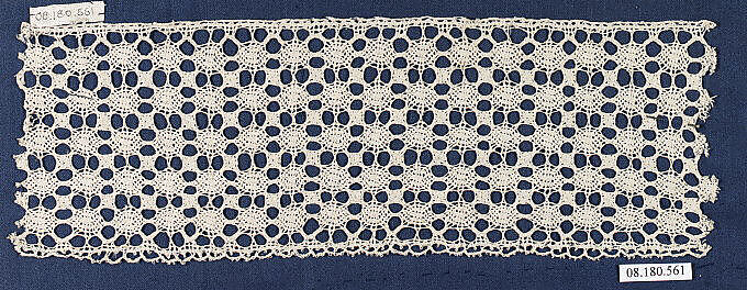 Piece, Bobbin lace, Italian 