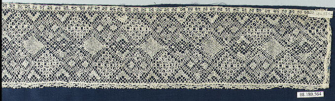 Piece, Bobbin lace, Italian, Abruzzi 