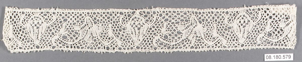 Piece, Bobbin lace, Italian, Abruzzi 