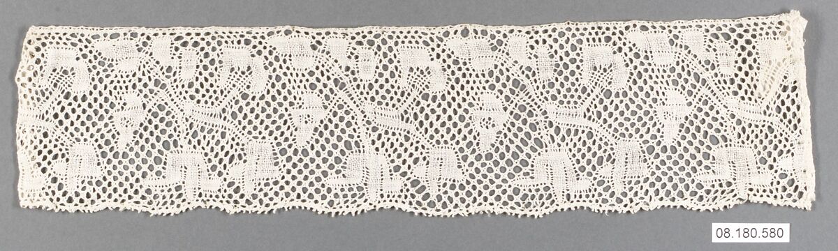 Piece, Bobbin lace, Italian, Abruzzi 