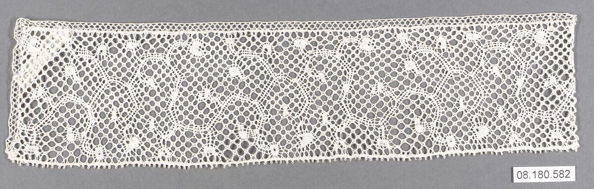 Fragment, Bobbin lace, Italian (Pescocostanzo) (Abruzzi) 