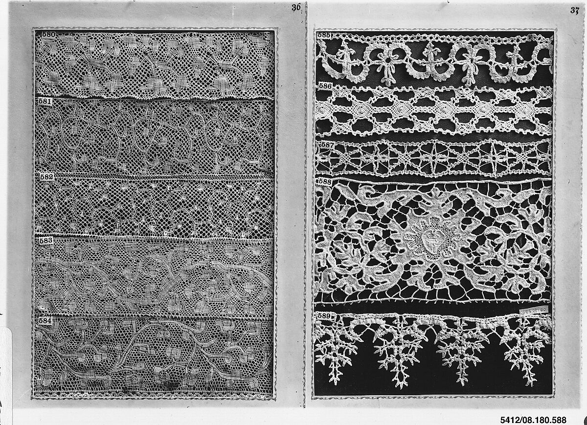 Fragment, Bobbin lace, Italian