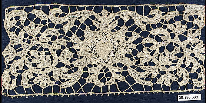 Border, Needle lace, possibly German 