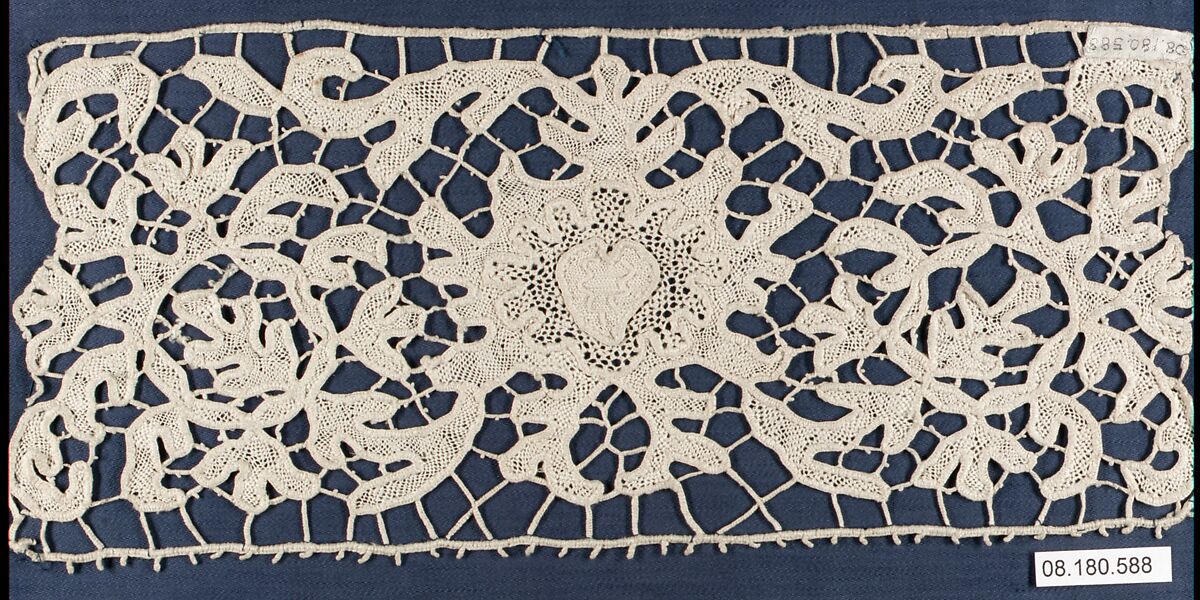 Border, Needle lace, possibly German