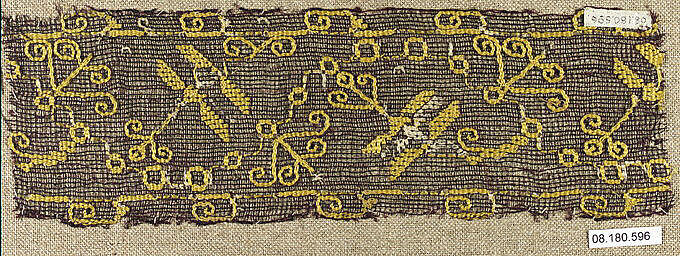 Band, Embroidered net, buratto, punto à rammendo, silk, Italian 